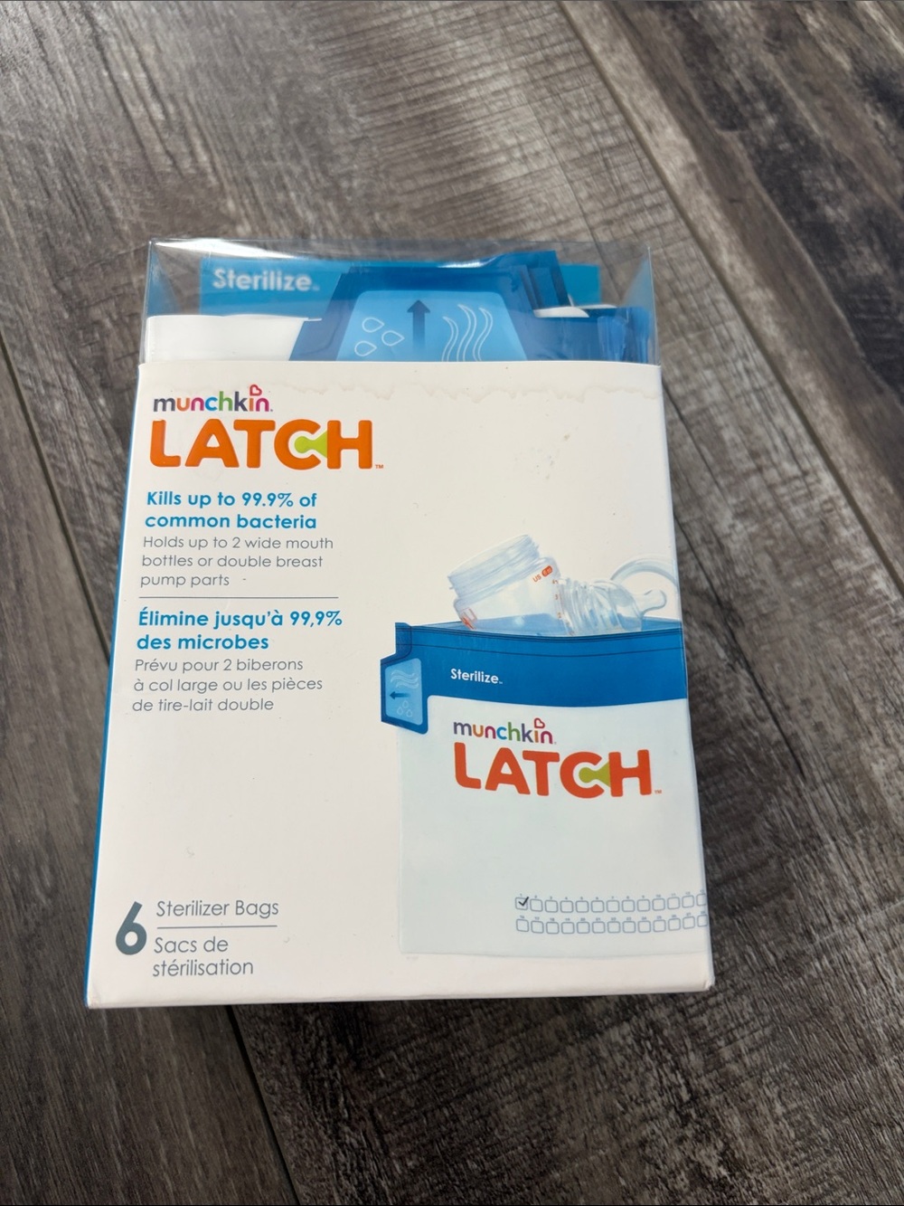 Munchkin LATCH Sterilizer Bags in Blue (6 Count)